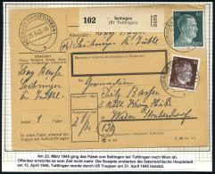 ÜBERROLLER / SPÄTE POST (Januar Bis 8.5.1945) - LATE MAIL (until May 8th, 1945) - POSTE TRES TARD (jusque à  8 Mai 1945  - 2. Weltkrieg