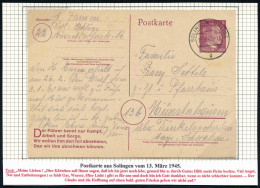 ÜBERROLLER / SPÄTE POST (Januar Bis 8.5.1945) - LATE MAIL (until May 8th, 1945) - POSTE TRES TARD (jusque à  8 Mai 1945  - Guerre Mondiale (Seconde)