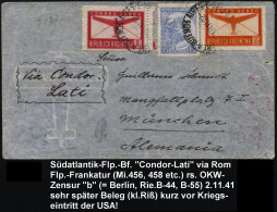 FLUG- & KATAPULTPOST SÜDAMERIKA - AIR & CATAPULT MAIL SOUTHERN ATLANTIC - POSTE AERIENNE  & CATAPULTE ATLANTQUE SUD - PO - Other (Air)