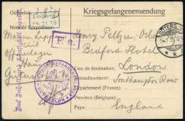 KGF-POST I.WELTKRIEG (1914-18) - P.O.W. MAIL WORLD WAR I (1914-18) - PRISONNIERS DE GUERRE MONDIAL I (1914-18) - POSTA D - Croix-Rouge