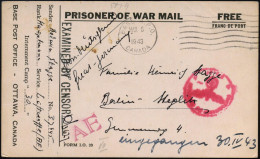 KGF-POST II. WELTKRIEG (1939-45) - P.O.W.-MAIL WW.II (1939-45) - PRISONNIERS DE GUERRE MONDIAL II (1939-45) - POSTA DI P - Cruz Roja