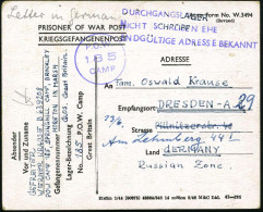 KGF-POST NACH DEM II. WELTKRIEG - P.O.W.-MAIL AFTER WW II - PRISONNIERS DE GUERRE APRES 1945 - POSTA DI PRIGIONIERI DOPO - Croix-Rouge