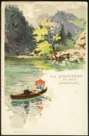 Der Stauffensee Bei Gütle (Dornbirn) - S. Czeiger, Wien Ca 1900 - Dornbirn