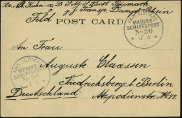 DEUTSCHE MARINESCHIFFSPOST (BIS 1.8.1914) - GERMAN PRE-WAR NAVAL SEA POST (UNTIL 1.8.1914) - POSTE NAVALE ALLEMANDE (JUS - Schiffahrt