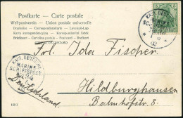 DEUTSCHE MARINESCHIFFSPOST (BIS 1.8.1914) - GERMAN PRE-WAR NAVAL SEA POST (UNTIL 1.8.1914) - POSTE NAVALE ALLEMANDE (JUS - Marítimo