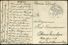 DEUTSCHE MARINESCHIFFSPOST I. WK. (1914 -18) - GERMAN NAVAL SEA POST OFFICE  WW.I (1914 -18) - POSTE NAVALE ALLEMANDE G. - Marítimo