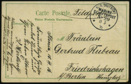 DEUTSCHE MARINESCHIFFSPOST I. WK. (1914 -18) - GERMAN NAVAL SEA POST OFFICE  WW.I (1914 -18) - POSTE NAVALE ALLEMANDE G. - Maritime