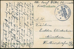 DEUTSCHE MARINESCHIFFSPOST I. WK. (1914 -18) - GERMAN NAVAL SEA POST OFFICE  WW.I (1914 -18) - POSTE NAVALE ALLEMANDE G. - Maritime