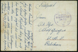 DEUTSCHE MARINESCHIFFSPOST I. WK. (1914 -18) - GERMAN NAVAL SEA POST OFFICE  WW.I (1914 -18) - POSTE NAVALE ALLEMANDE G. - Maritime