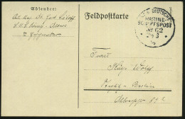 DEUTSCHE MARINESCHIFFSPOST I. WK. (1914 -18) - GERMAN NAVAL SEA POST OFFICE  WW.I (1914 -18) - POSTE NAVALE ALLEMANDE G. - Maritiem