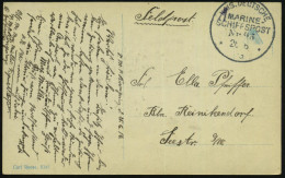 DEUTSCHE MARINESCHIFFSPOST I. WK. (1914 -18) - GERMAN NAVAL SEA POST OFFICE  WW.I (1914 -18) - POSTE NAVALE ALLEMANDE G. - Maritiem