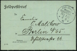 DEUTSCHE MARINESCHIFFSPOST I. WK. (1914 -18) - GERMAN NAVAL SEA POST OFFICE  WW.I (1914 -18) - POSTE NAVALE ALLEMANDE G. - Marítimo