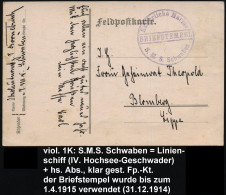 DEUTSCHE MARINESCHIFFSPOST I. WK. (1914 -18) - GERMAN NAVAL SEA POST OFFICE  WW.I (1914 -18) - POSTE NAVALE ALLEMANDE G. - Schiffahrt