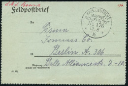 DEUTSCHE MARINESCHIFFSPOST I. WK. (1914 -18) - GERMAN NAVAL SEA POST OFFICE  WW.I (1914 -18) - POSTE NAVALE ALLEMANDE G. - Maritime