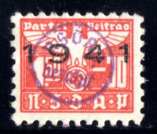 2519-GERMAN EMPIRE-Third Reich.1941.WWII.NAZI Stamp PARTY CONTRIBUTION NSDAP SWASTIKA Stamp Unused MNH** Sin Fijasellos - 1939-45