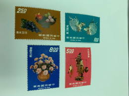 Taiwan Stamp Earlier MNH  National Fruit Cock Fighting Artificial Yellow Gum - Nuevos