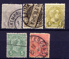 Luxemburg Nr.67/71      O  Used               (614) - 1895 Adolphe De Profil