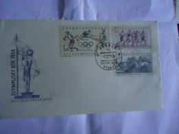 CZECHOSLOVAKIA     FDC  1956   OLYMPIC GAMES MELBOURNE  AUSTRALIA - Estate 1956: Melbourne