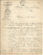 LETTRE 1923 RECEVEUR Des POSTES VIMOUTIERS Orne à Propos Du FACTEUR LE GROS Contre ÉMILE FLORENT Des CHAMPEAUX En AUGE - Manuscrits