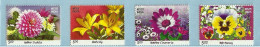 INDIA 2012 RARE Complete Set Of 4v My Stamp With TAB MNH Missing From Year Pack- Orchid Flower Flora - Volledig Jaar