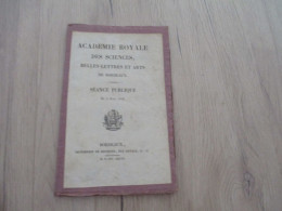 M45 Tiré à Part Académie Royale Des Sciences... Bordeaux Séance Du 5/06/1828 Eloge De A.Mazois Par M.Jopuanet 16p - Historical Documents