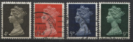 Grande Bretagne 1967-70 - YT 475 - 476 - 477 Et 482 (o) - Used Stamps