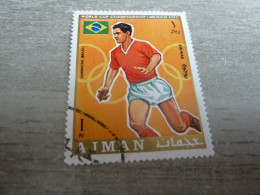 Ajman - Mexico City - World Cup Championship - Garrincha - Brazil - 1 Riyal - Air Mail - Oblitéré - Année 1970 - - 1970 – Mexico