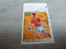 Ajman - Mexico City - World Cup Championship - Garrincha - Brazil - 1 Riyal - Air Mail - Oblitéré - Année 1970 - - 1970 – Mexique