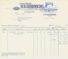 Lichtenvoorde 1959 - Factuur / Rekening Sterenborg Schoenfabriek - Netherlands