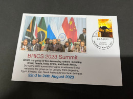 26-8-2023 (3 T 18) BRICS 2023 Summit - Welcome 6 New Members Countries From 1 January 2024 - Cartas & Documentos