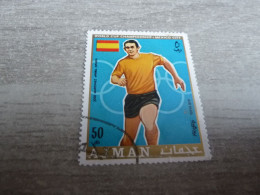 Ajman - Mexico City - World Cup Championship - Jose Martinez - Spain - 50 Dirhams - Air Mail - Oblitéré - Année 1970 - - 1970 – Mexique