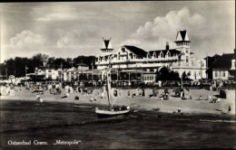 CPA Selenogradsk Ostseebad Cranz Ostpreußen, Strandpartie, Hotel Metropole - Ostpreussen