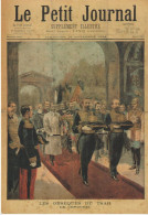 Cpm 10x15.Repro Le Petit Journal 25/11/1894  "Les Obsèques Du Tsar . Le Cercueil " (Tirage Limité 3.000 Ex) - Familias Reales