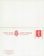 GREAT BRITAIN - CARTE POSTALE 4/4 PENCE (1968) Unc Mi P80 / 2110 - Covers & Documents