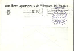 MARCA AYUNTAMIENTO DE VILAFRANCA DEL PENEDES1972 - Vrijstelling Van Portkosten
