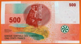 Comoros 500 Francs 2006 Pick 15 UNC - Comoros