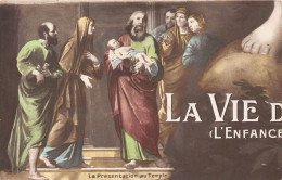 LA VIE DE JESUS - L'EFANCE DE JESUS- 10 CARTES FORMANT UN  PUZZEL - Gesù