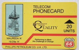 UK 20 Units Phillips Petroleum - Maureen ( Red IPL Logo ) - [ 2] Oil Drilling Rig