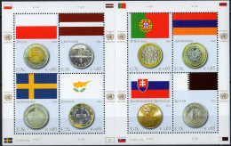 NATIONS UNIES (Vienne) - Drapeaux Et Monnaies 2008 - Ongebruikt