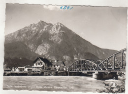 D3798) TELFS - Innbrücke Gegen Hohe MUNDE - Oberinntal - Tirol - Schöne S/W AK - Telfs