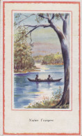 United States PPC Native Voyagers Indians In Canoe Novelty Card Co. 'Art' Series (2 Scans) - Autres & Non Classés