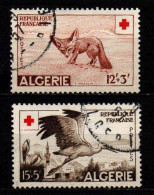 Algérie - 1957 - Croix Rouge  - N° 343/344  -  Oblit  - Used - Usati