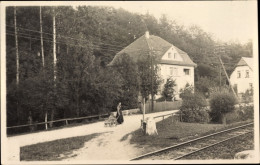 Photo CPA Radebeul In Sachsen, Ortspartie, Gleise - Radebeul