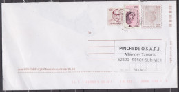 INDE LETTRE ENTIER POSTAL + AFFRANCHISSEMENT COMPLEMENTAIRE MERE THERESA 2015 - Covers