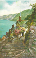 ROSE COTTAGE, CLOVELLY, DEVON, ENGLAND. UNUSED POSTCARD   Wt4 - Clovelly