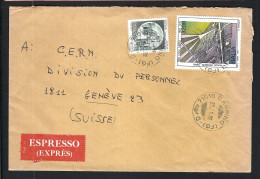 ITALIE 1992: LSC Par Exprès De Caprino Pour Genève (Suisse) - Correo Urgente/neumático