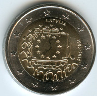 Lettonie Latvia 2 Euro 2015 Drapeau UNC - Letland