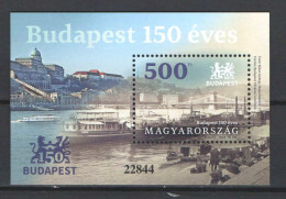 Hungary 2023. Budapest 150. Anniversary Ships - Bridge Sheet MNH (**) - Ungebraucht