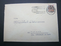 1948 , FRANKFURT - Landwirtschaftsausstellung , Klarer Stempel Auf Brief - Covers & Documents