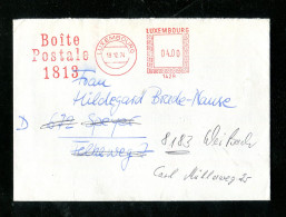 "LUXEMBURG" 1974, Freistempel "LUXEMBURG, Boite Postale" Auf Brief Nach Deutschland, Nachsendung (20046) - Cartas & Documentos